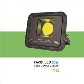 Đèn pha led 50W - L187*W50*H120, ánh sáng trắng, vàng FA-35 LED