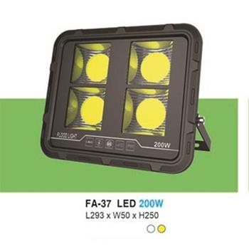 Đèn pha led 200W - L293*W50*H250, ánh sáng trắng, vàng FA-37 LED