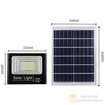 Đèn pha năng lượng mặt trời W268*L335 - LED 200W - ánh sáng trắng FANL03T200