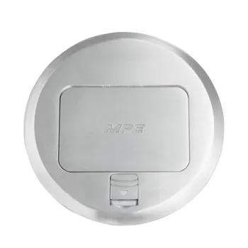 Ổ cắm âm sàn MPE FCA-60 kiểu tròn màu xám FCA-60