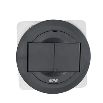 Ổ cắm âm sàn MPE FGP 3 lỗ kiểu tròn bằng nhựa + đế âm FGP