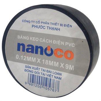 Băng Keo Cách Điện PVC Nanoco FKPT10 10 Yard (Đài Loan) FKPT10