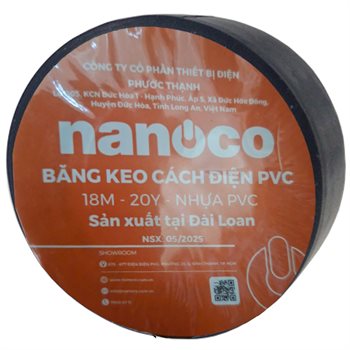Băng Keo Cách Điện PVC Nanoco FKPT20 20 Yard (Đài Loan) FKPT20