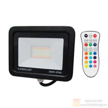 Đèn pha thân đúc mỏng đổi màu điều khiển remote 30W FL30W-RGB