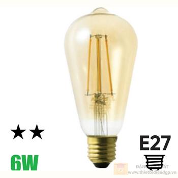 Bóng đèn Led Filament ST64 - 6W FLM-6/ST64