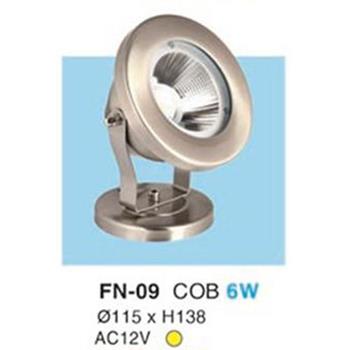 Đèn Led Âm Nước Hufa ánh sáng vàng, 6W - Ø115 x H138 - AC12V FN 09 COB