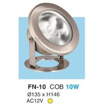 Đèn Led Âm Nước Hufa ánh sáng vàng, 10W - Ø135 x H146 - AC12V FN 10 COB