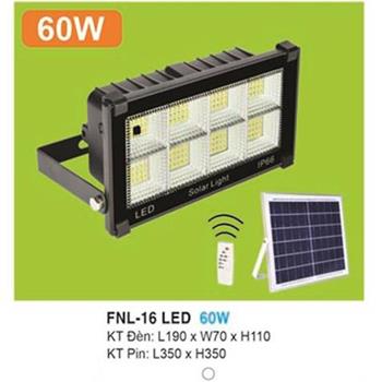 Đèn pha năng lượng mặt trời 60W ánh sáng trắng FNL-16 LED