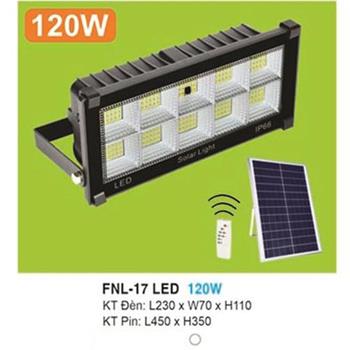 Đèn pha năng lượng mặt trời 120W ánh sáng trắng FNL-17 LED
