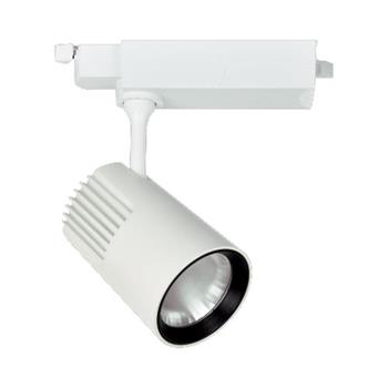 Đèn chiếu điểm thanh ray Ø90*L135*H220-COB 35W, Ánh sáng trắng & vàng, vỏ trắng FR-313