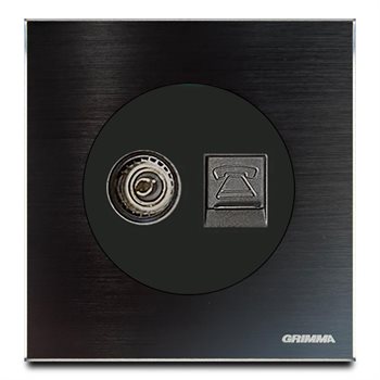 Bộ ổ cắm tivi + điện thoại Grimma G88TVTELS G88TVTELS