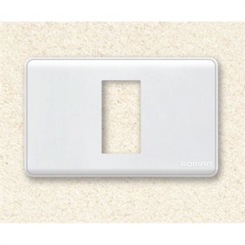 Mặt che 1 lỗ Roman GA01N-BT màu trắng bóng GA01N-BT