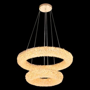 Đèn thả pha lê Andora TPL-7200/600+400 Ø600*H150+1000 120W Led 3CĐ TPL-7200/600+400