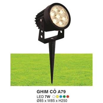 Đèn Led Ghim Cỏ Ø85 x W85 x H250, ánh sáng trắng, vàng, dương, lá, đỏ 7W GHIM CỎ A79