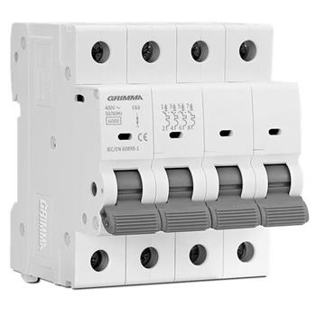 Aptomat MCB Grimma 4P 10kA 400VAC G-MCB4PxxA10KA