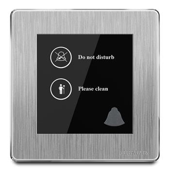 Bộ chuông báo đừng làm phiền mặt nhựa vân xước màu xám Grimma G202DB G202DB