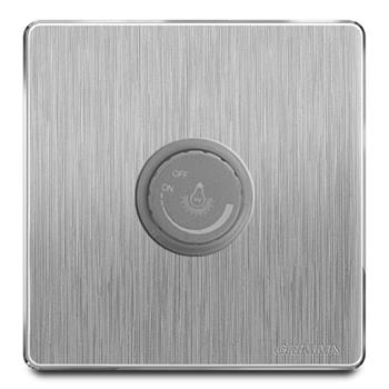 Bộ triết áp đèn mặt nhựa vân xước màu xám Grimma G20DL G20DL