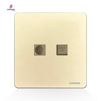 Bộ ổ cắm tivi + điện thoại Grimma G3GTVTEL G3GTVTEL