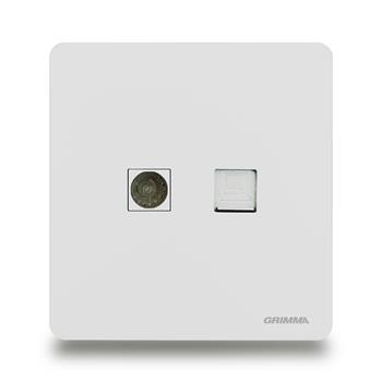 Bộ ổ cắm tivi + mạng Grimma G3WTVPC G3WTVPC