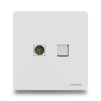 Bộ ổ cắm tivi + điện thoại Grimma G3WTVTEL G3WTVTEL