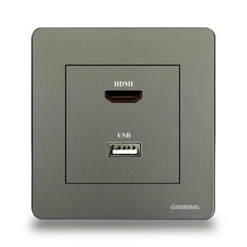 Bộ ổ cắm HDMI + USB Grimma G4HDMI G4HDMI