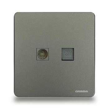 Bộ ổ cắm tivi + điện thoại Grimma G4TVTEL G4TVTEL