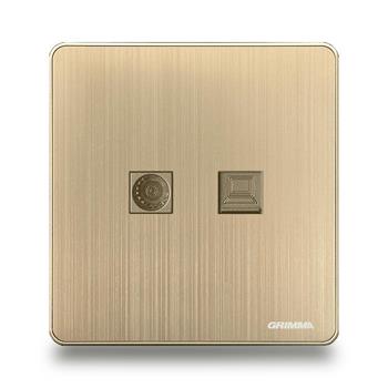 Bộ ổ cắm tivi + mạng Grimma G5GTVPC G5GTVPC