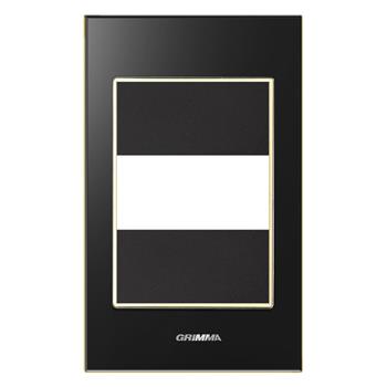 Mặt viền 1 hạt cỡ S kính cường lực màu đen Grimma G6 series, G6GLB-M1 G6GLB-M1