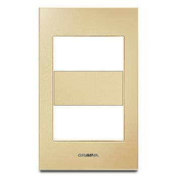 Mặt viền 2 hạt cỡ S kính cường lực màu vàng Grimma G6 series, G6GLG-M2 G6GLG-M2