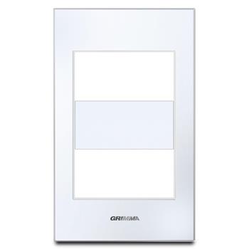 Mặt viền 2 hạt cỡ S kính cường lực màu trắng Grimma G6 series, G6GLW-M2 G6GLW-M2