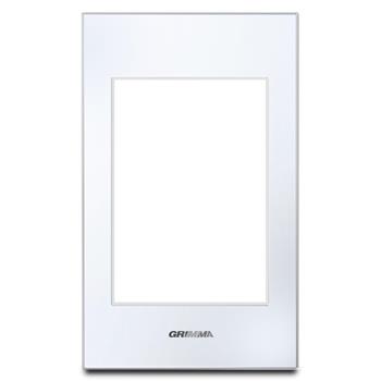 Mặt viền 3 hạt cỡ S màu trắng Grimma G6 series, G6GLW-M3 G6GLW-M3