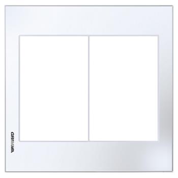 Mặt viền 6 hạt cỡ S kính cường lực màu trắng Grimma G6 series, G6GLW-M6 G6GLW-M6