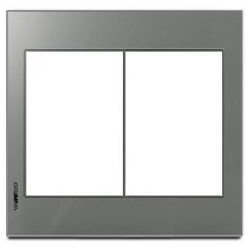 Mặt viền 6 hạt cỡ S kính cường lực màu xám Grimma G6 series, G6GLX-M6 G6GLX-M6