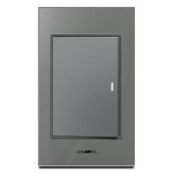 Bộ công tắc đơn 1 chiều Grimma, mặt kính cường lực G6 series G6GLXK11 G6GLXK11