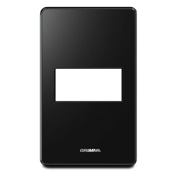 Mặt viền 1 hạt cỡ S Acrylic màu đen Grimma G7 series, G7ACBL-M1 G7ACBL-M1