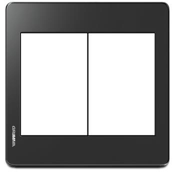Mặt viền 6 hạt cỡ S Acrylic màu đen Grimma G7 series, G7ACBL-M6 G7ACBL-M6