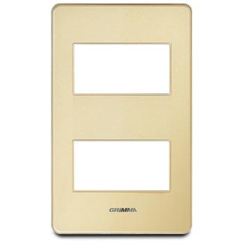 Mặt viền 2 hạt cỡ S Acrylic màu vàng Grimma G7 series, G7ACG-M2 G7ACG-M2