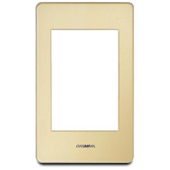 Mặt viền 3 hạt cỡ S Acrylic màu vàng Grimma G7 series, G7ACG-M3 G7ACG-M3