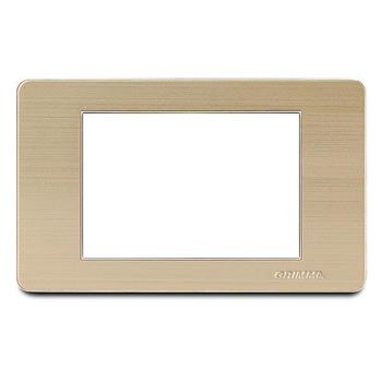 Mặt viền 3 hạt cỡ S thép không gỉ màu vàng Grimma G7 series, G7SGM3 G7SGM3