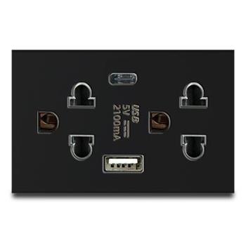 Hạt ổ cắm USB type A + type C size L Grimma G7 series, G7SKUSB G7SKUSB