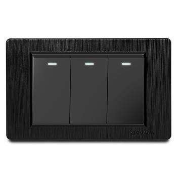 Bộ công tắc ba 1 chiều Grimma, mặt nhựa vân xước G8 series G8BK31 G8BK31