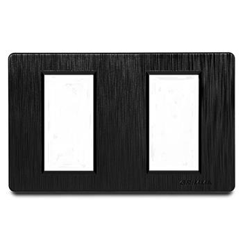 Mặt viền 2 hạt cỡ S nhựa vân xước Grimma G8 series, G8BPM2 G8BPM2