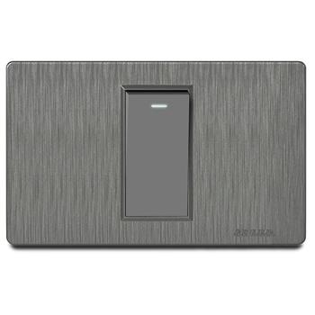 Bộ công tắc đơn 2 chiều Grimma, mặt nhựa vân xước G8 series G8K12 G8K12