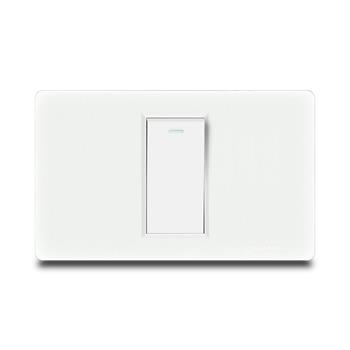Bộ công tắc đơn 2 chiều Grimma, mặt nhựa vân xước G8 series G8WK12 G8WK12