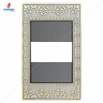 Mặt viền 1 hạt cỡ S ZinC màu xám Grimma G8 series, G8ZAX-M1 G8ZAX-M1