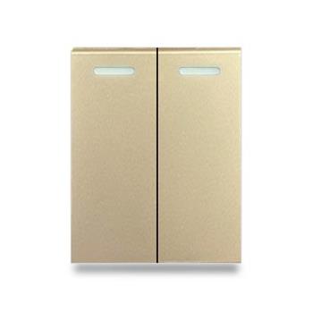Hạt công tắc đôi 1 chiều size M Grimma G9 series, G9K2112 G9K2112