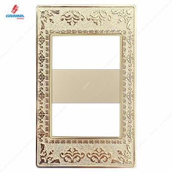 Mặt viền 2 hạt cỡ S ZinC màu gold Grimma G9 series, G9ZAG-M2 G9ZAG-M2