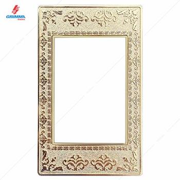 Mặt viền 3 hạt cỡ S ZinC màu gold Grimma G9 series, G9ZAG-M3 G9ZAG-M3