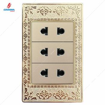Bộ ổ cắm ba 2 chấu GRIMMA G9ZAG3SK2 G9ZAG3SK2
