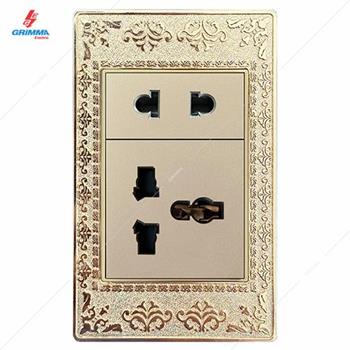 Bộ ổ cắm 2 chấu + 3 chấu GRIMMA G9ZAGSK2SK3 G9ZAGSK2SK3